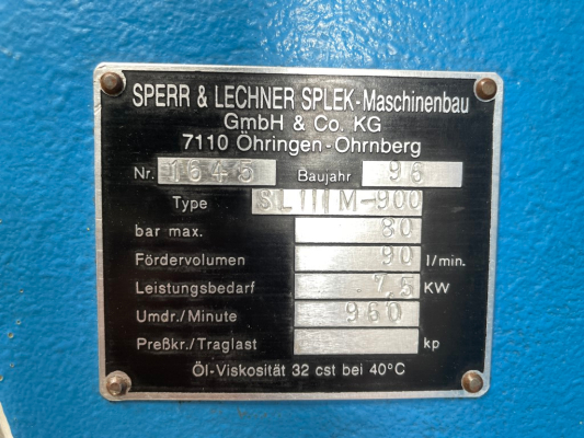 Splek Lechner Hydromat SL IIIM-900