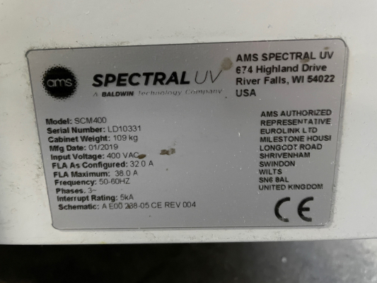 AMS Spectral UV SCM 400 LED UV Dryer