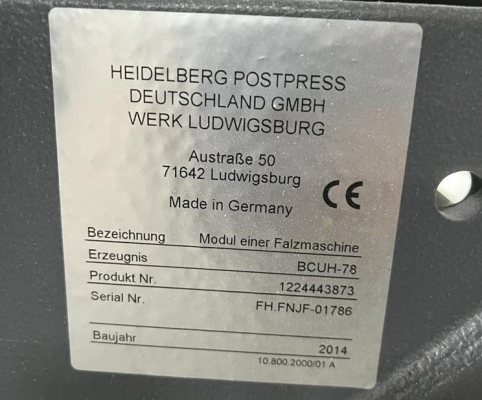 Heidelberg Postpress KH 78