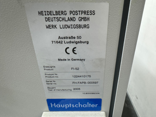 Heidelberg Postpress Stahl Ti 52