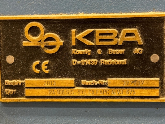KBA RA 106-5 L CX SIS