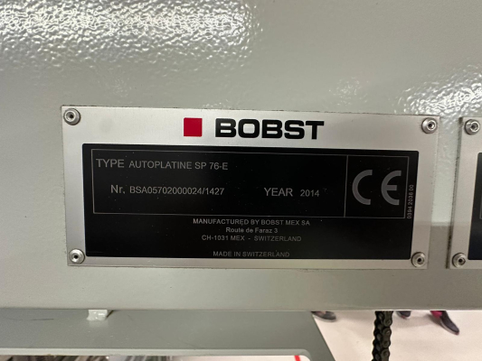 Bobst Expertcut 76-E