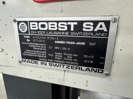 Bobst SP 102 E