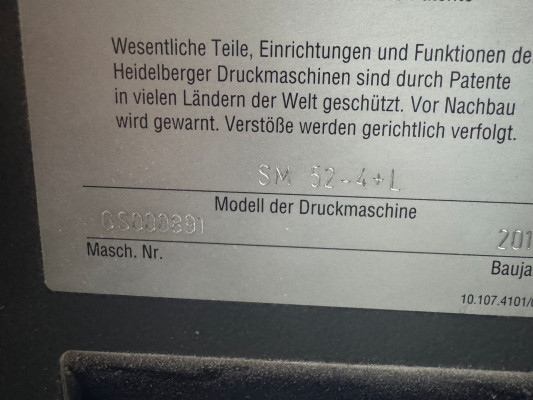 Heidelberg SM 52-4 LX Anicolor