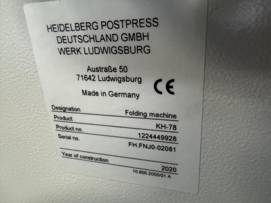 Heidelberg Postpress KH 78-6 KTL-Z