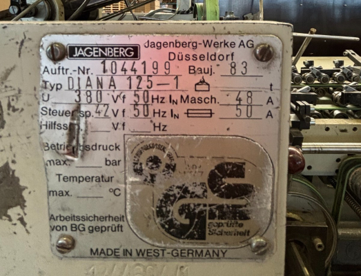 Jagenberg Diana 125-1