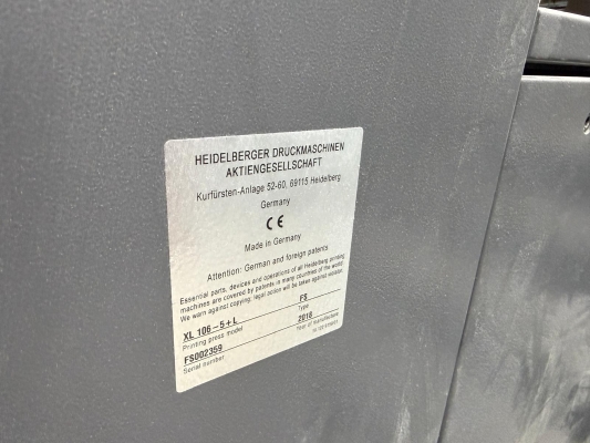 Heidelberg XL 106-5 L